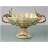 Image 1 : PORCELAIN FLORAL BOWL - VERY ORNATE