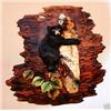 Image 1 : "CLIMBING BEAR"  -   WOOD CARVING  -  QUALITY