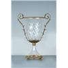 Image 1 : CRYSTAL VASE ACCENTED WITH BRASS