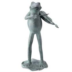 Frog Garden Musician - Violin