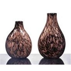 Rare Art Glass 2 pc Vase Set