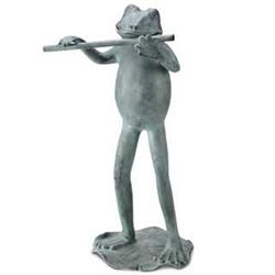 Frog Garden Musician - Flute