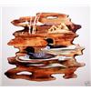 Image 1 : "THE LOON FAMILY"  -   WOOD CARVING  -  QUALITY