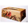 Image 1 : CARDINAL - HANDPAINTED TISSUE BOX