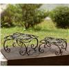 Image 1 : Fleur de Lis Square Planter Set of 2