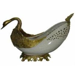 PORCELAIN AND SWAN BOWL