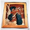 Image 1 : "BEAR WITH CUBS" - FRAMED -   WOOD CARVING  -  QUALITY