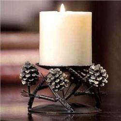 Pinecone Pillare Candle Holder