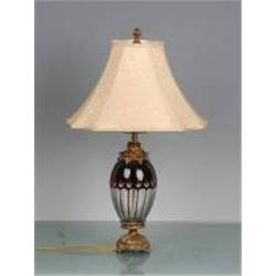 RED & CLEAR CRYSTAL LAMP