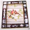 Image 1 : "CARDINALS ON BRANCH" -  FRAMED - WOOD CARVING  -  QUALITY