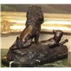 Image 2 : LION AND LIONESS BRONZE SCULPTURE BY GARDET