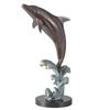 Image 1 : Cresting Bronze Dolphin Sculpture