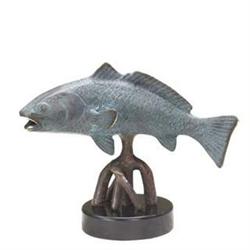 Redfish Bronze Sculpture in Verdi Finish