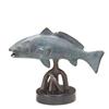 Image 1 : Redfish Bronze Sculpture in Verdi Finish