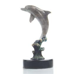 Leaping Dolphin Bronze Sculpture