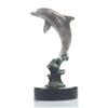 Image 1 : Leaping Dolphin Bronze Sculpture