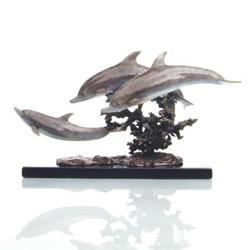 Dolphins Bronze Sculpture