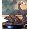 Image 1 : SINGLE SWAN BRONZE SCULPTURE