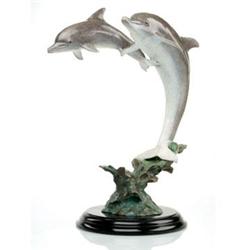 Dolphins Bronze Sculpture
