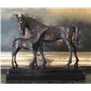 Image 1 : MARE & FOAL BRONZE SCULPTURE