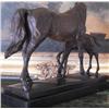 Image 2 : MARE & FOAL BRONZE SCULPTURE