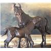 Image 3 : MARE & FOAL BRONZE SCULPTURE