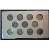 Image 2 : 48. 11-Piece Set of U.S. Silver World War II Jefferson Nickels.