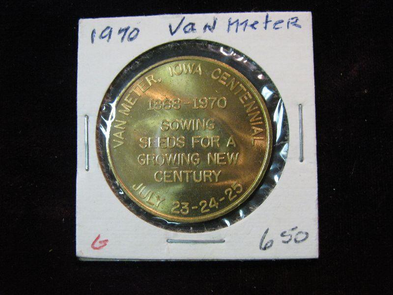 961. 1970 Van Meter, Iowa Centennial Bronze Medal.