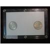 Image 2 : 299. 1964 P & D Kennedy Half Dollars Set in a special Commemorative case with .06c