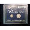 Image 1 : 1084. Philadelphia Mint Barber Dime & Quarter. In Display Case.