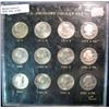 Image 1 : 320. 1979-81 Complete Set of P, D, & S Susan B. Anthony Dollar Coins in a holder.