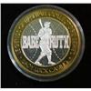 Image 1 : 1127. Legends of Baseball Babe Ruth .999 Fine Silver $10 Gaming Token.