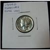 Image 1 : 1235. 1944D Mercury Dime. BU.