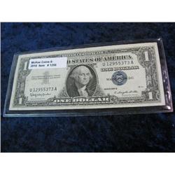 1256. Series 1957B $1.00 Silver Certificate.