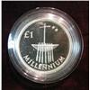 Image 2 : 446. 2000 Ireland One Pound Proof Coin. Encapsulated.