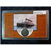 Image 1 : 1340. 1912 Liberty Nickel in SS. Titanic Frame.