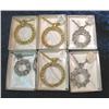 Image 1 : 485. (6) New Coin Bezel and Necklaces. In boxes. New.