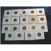Image 1 : 487. (20) Minor Mint error Lincoln Cents including cracked dies, laminated planchet, filled dies, & 