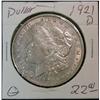 Image 1 : 542. 1921 D Morgan Dollar. VF.
