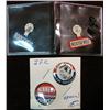Image 1 : 566. (2( Roosevelt Red & Blue Lapel Pins.& (2) JFK Campaign Pins