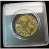 Image 2 : 580. Brass Nude flipping token in snaptight case.