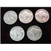 Image 2 : 583. 1926P, 29P, 30P, 34P, & 35p Buffalo Nickels. (5 pcs.)