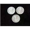 Image 2 : 1508. 1927 EF, 29S VF & 41S EF, Mercury Dimes 