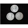 Image 2 : 1510. 1918 F, 20 EF& 26 G Mercury Dimes.