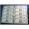 Image 1 : 611. (10) Series 1957 $1 Dollar Silver Certificates. 
