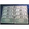 Image 2 : 611. (10) Series 1957 $1 Dollar Silver Certificates. 