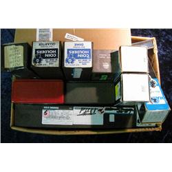 1601. Large box of empty Coin 2 x 2 boxes.