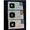 Image 1 : 1637. (3) Different 1860 Regular Issue 22K Gold Replica Stamps & Covers.