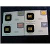 Image 2 : 1661. (4) Different 1912-3 Panama-Pacific Exposition 22K Gold Replica Stamps.
