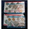 Image 1 : 719. 1974 & 75 U.S. Mint Sets. Both in original cellophane.